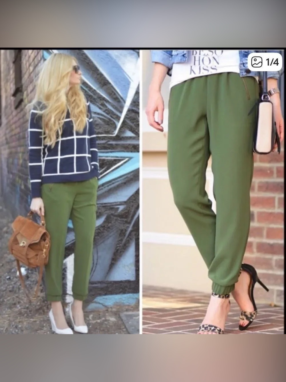 J.Crew Turner Pull-On Jogger in Green
